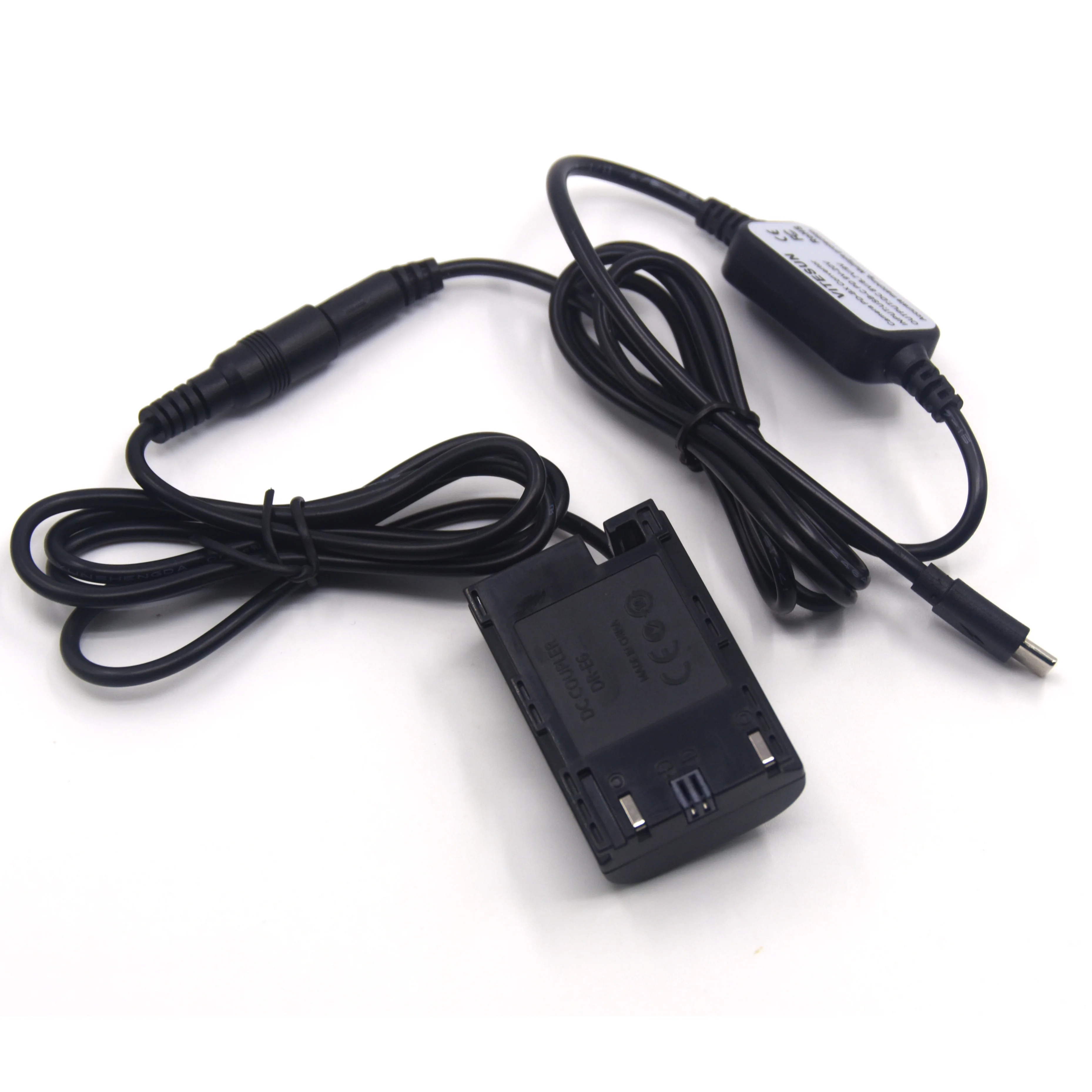 Usb Type C Dc Cable Dr-E6 Coupler Lp-E6 Dummy Battery Adapter Supply For Canon Eos 5d Mark Ii Iii Eos-5d2 5d3 6d 7d 60d Camera