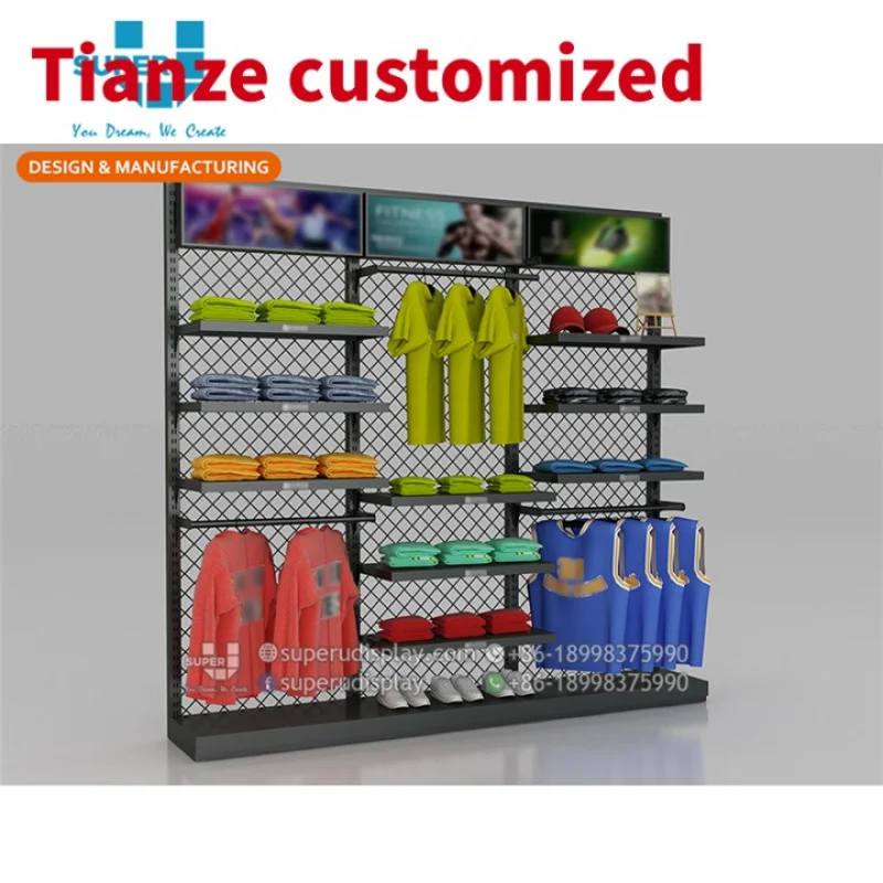 

(customized)Custom Made Sport Store Fixtures Retail Display Furniture Sports Shop Fittings