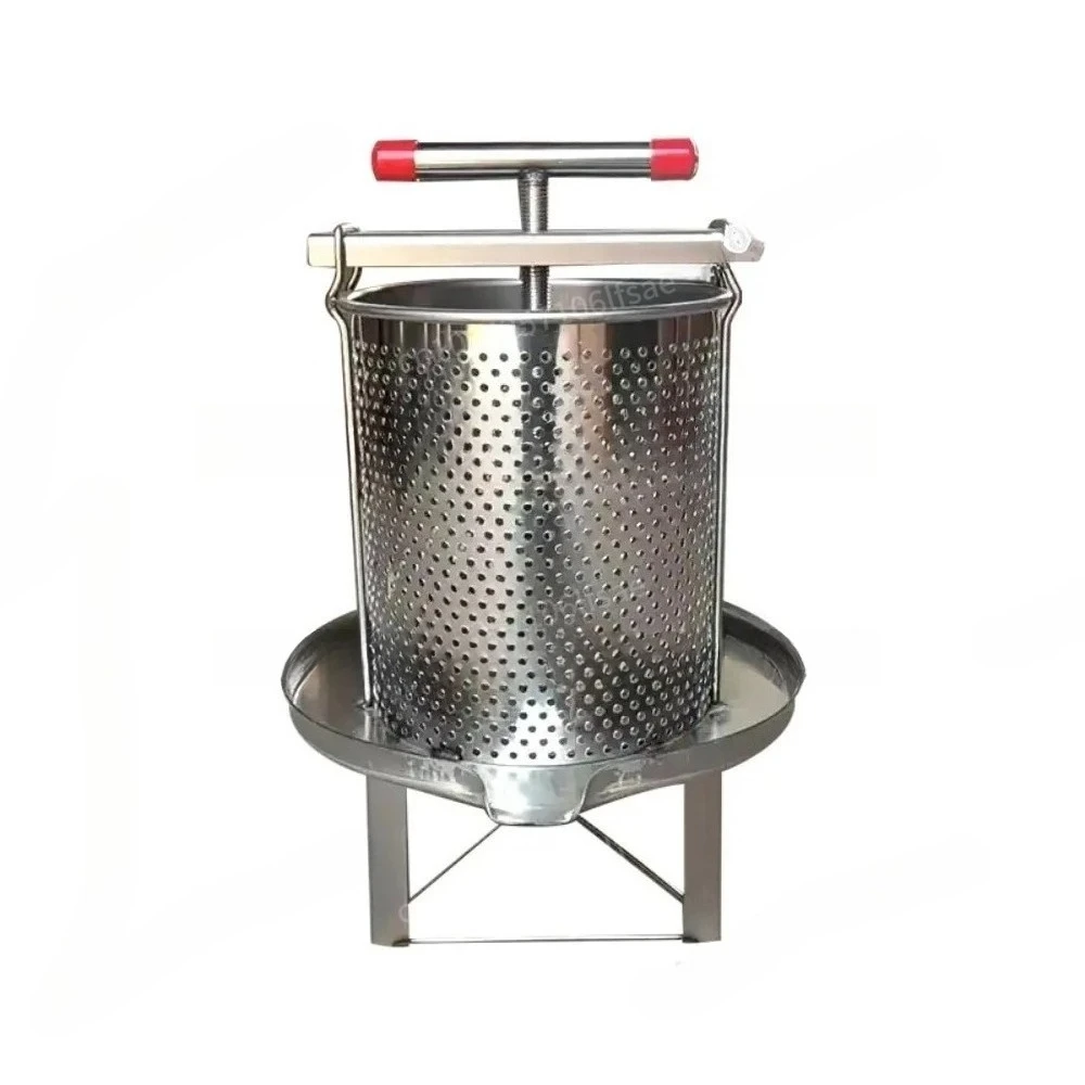 

Stainless Steel Honey Extractor Manual Beeswax Honeycomb Press Fruit Wine Press Natural Juice Machine Beekeeping Equipment