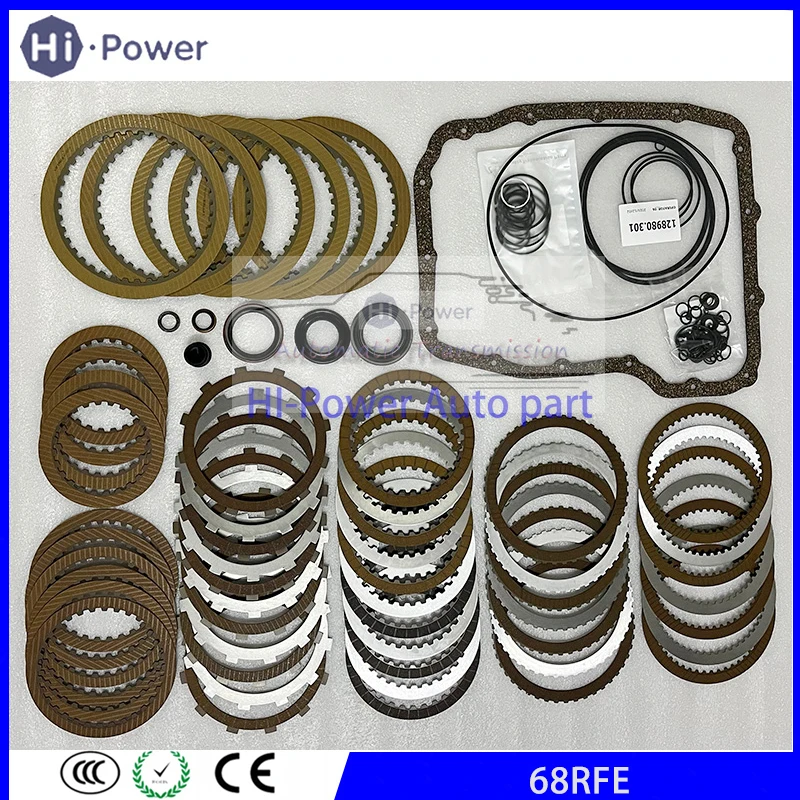 68rfe Auto Transmission Repair kit + Friction plate For Dodge 68RFE Gearbox Clutch Plates Disc Overhaul Kit