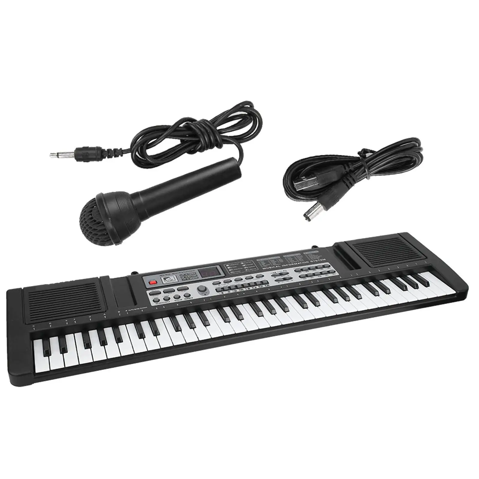 

61 Keys USB Digital Keyboard Piano Portable MQ-6121 Electronic Organ Children Music Toy with Microphone