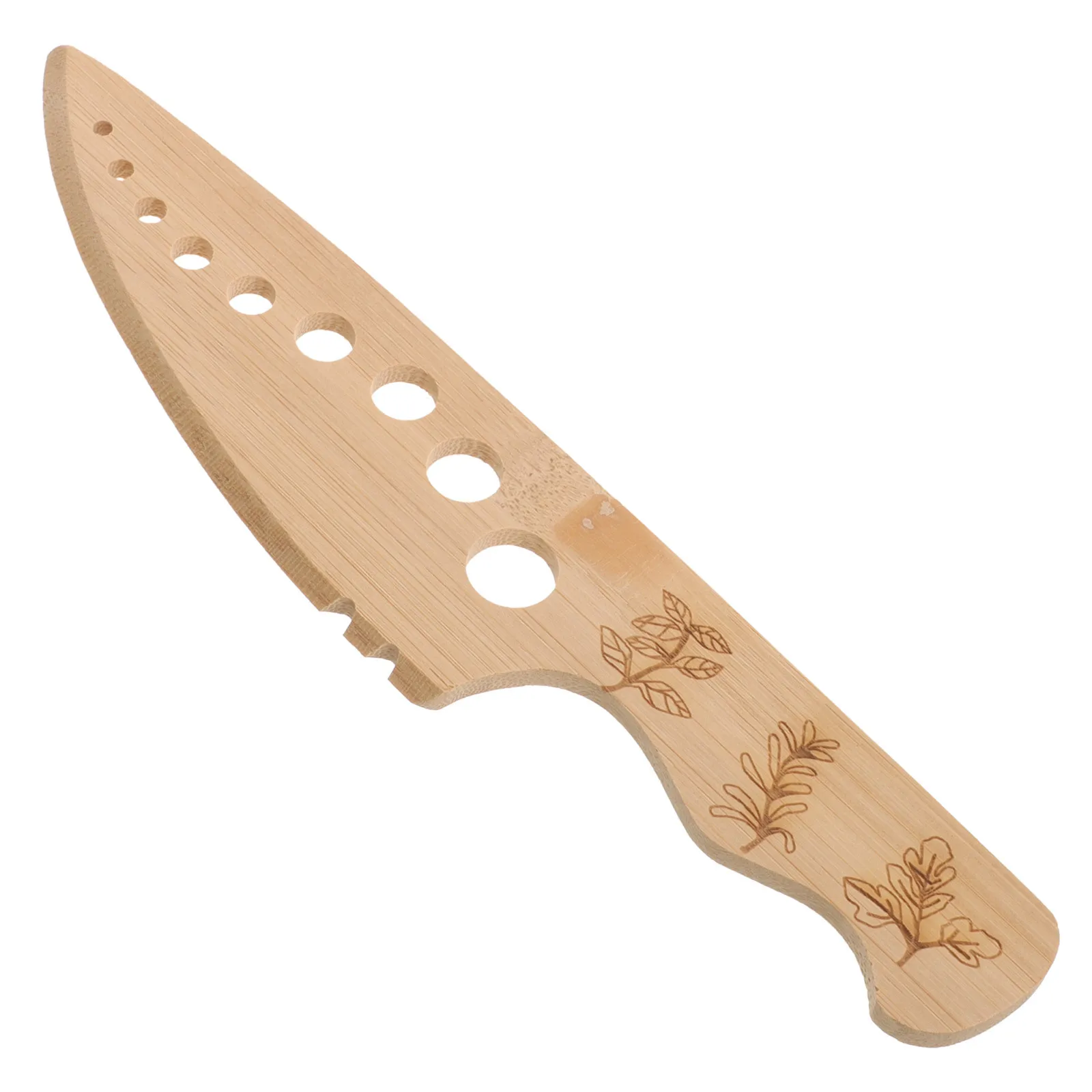 

Wood Leaf Vegetable Peeling Tool Hard Smooth Kitchen -Saving Leaf Stripping Gadget for Vegetable Prep