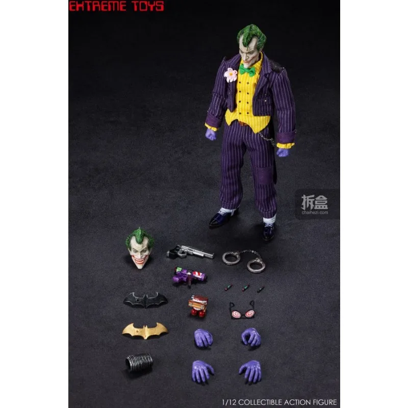 EXTREME TOYS Original 1/12 Finished Movable Doll Dark Night Floating Shadow Batman Anime Action Figure Model Toys Gifts for Boys