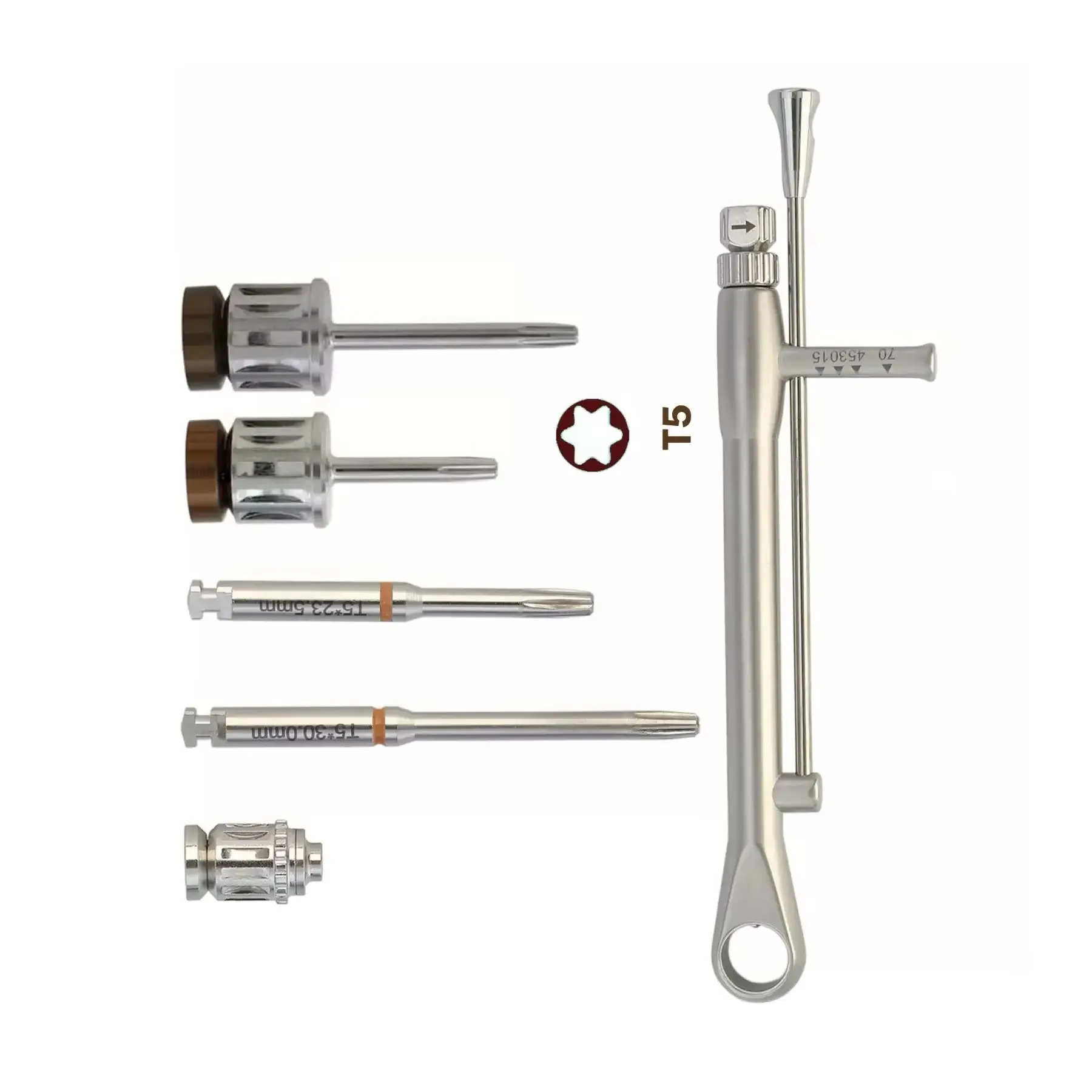 زرع الأسنان متوافق مع مفك البراغي NOBEL محول مفتاح العزم السقاطة UniGrip السائقين