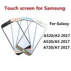 A320 A520 A720 Outer Screen For Samsung Galaxy A3 A5 A7 2017 Front Touch Panel LCD Display Out Glass Cover Repair Replace Parts