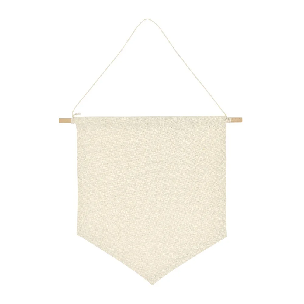 Small Pin Display Pennant Banner, 1Pc Blank Canvas