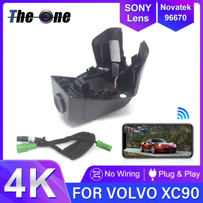 

Hidden UHD Plug and play Car Wifi DVR Video Recorder Dash Cam Camera For Volvo XC90 2014 2015 2016 2017 2018 2019 2020 2021 2022