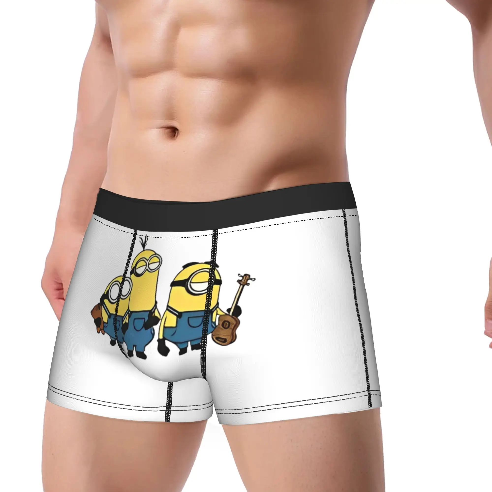 M-Minioned Boxer Shorts friends 3D Pouch Underwear Hot Sale Custom Shorts Briefs Comfortable Men's Panties Big Size