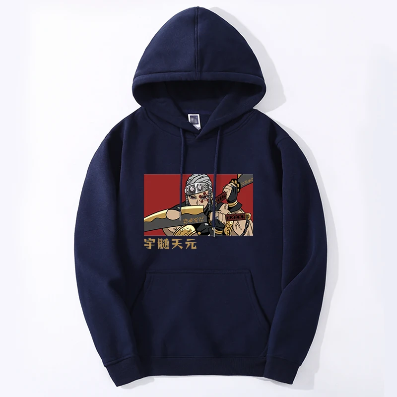 Demon Slayer Anime Hoodies Sweatshirts Men Tanjirou Manga Kimetsu No Yaiba Hoody Fashion Hip Hop Oversize Tracksuit Sportswear