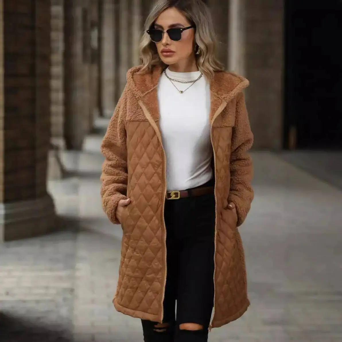 Solid Casual Loose Jacket Coats For Women 2026 Winter Vintage Women's Jackets Overcoat Autumn Female Coat Outerwears Tops