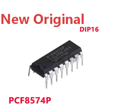 5-10/PCS PCF8574 DIP‑16 Through‑Hole 8‑Bit I2C I/O Expander IC Remote IO Expansion Chip For Arduino MCU PCB ElectronicDIYProject