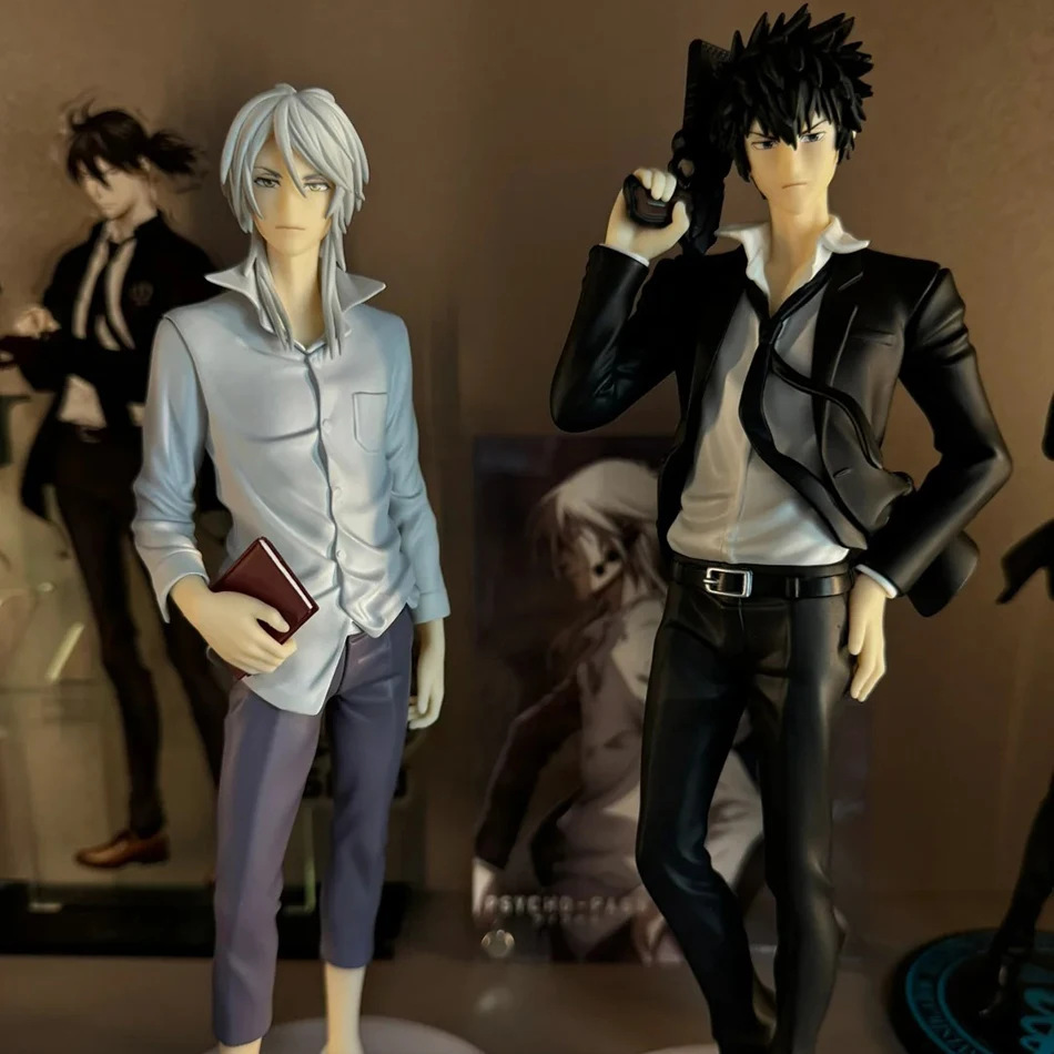 Figuras de Anime PSYCHO-PASS Shogo Makishima Shinya Kogami de 18cm, colección de PVC, figura de acción, decoración de escritorio, modelo, juguetes de adorno