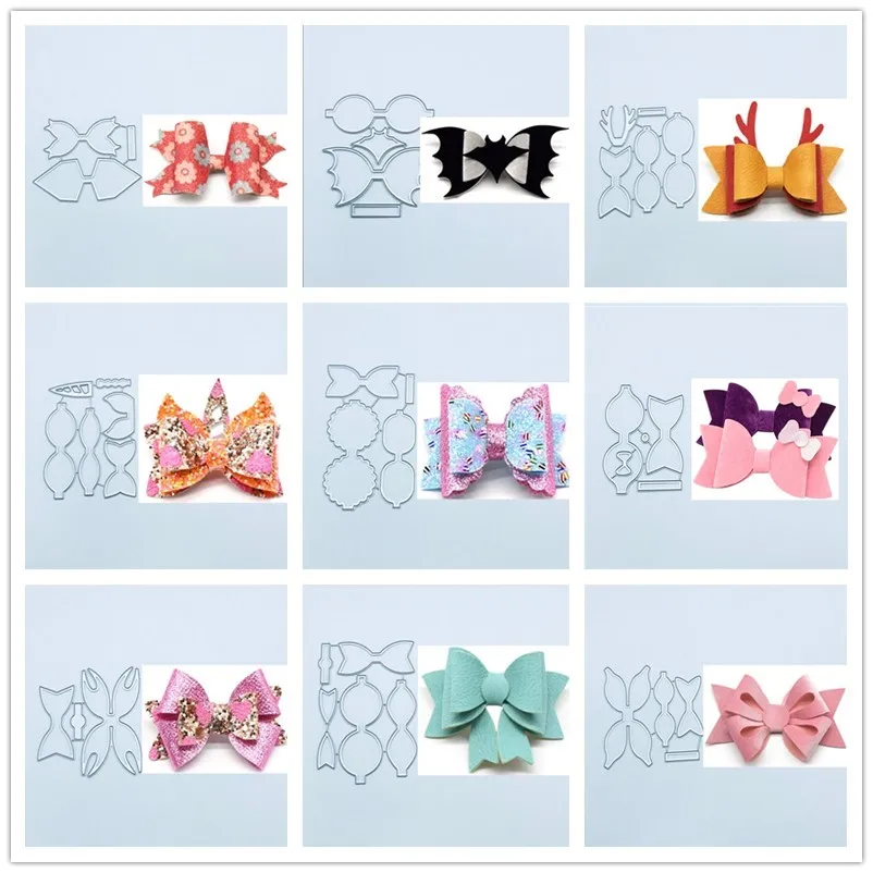 Unicorn Flower Bow Metal Cut Dies Stencils for Scrapbooking Stamp/Photo Album Decorative Embossing DIY Paper Cards