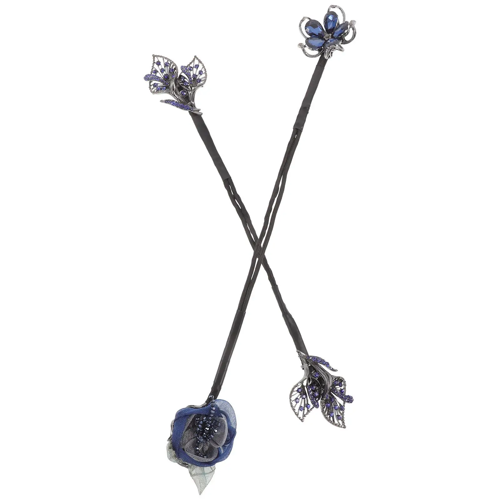

2Pcs Flower Hair Clips French Twisted Hair Clip Strong Grip Styling Bun Maker Accessory for Women Banana Clip Twisted Hairpin