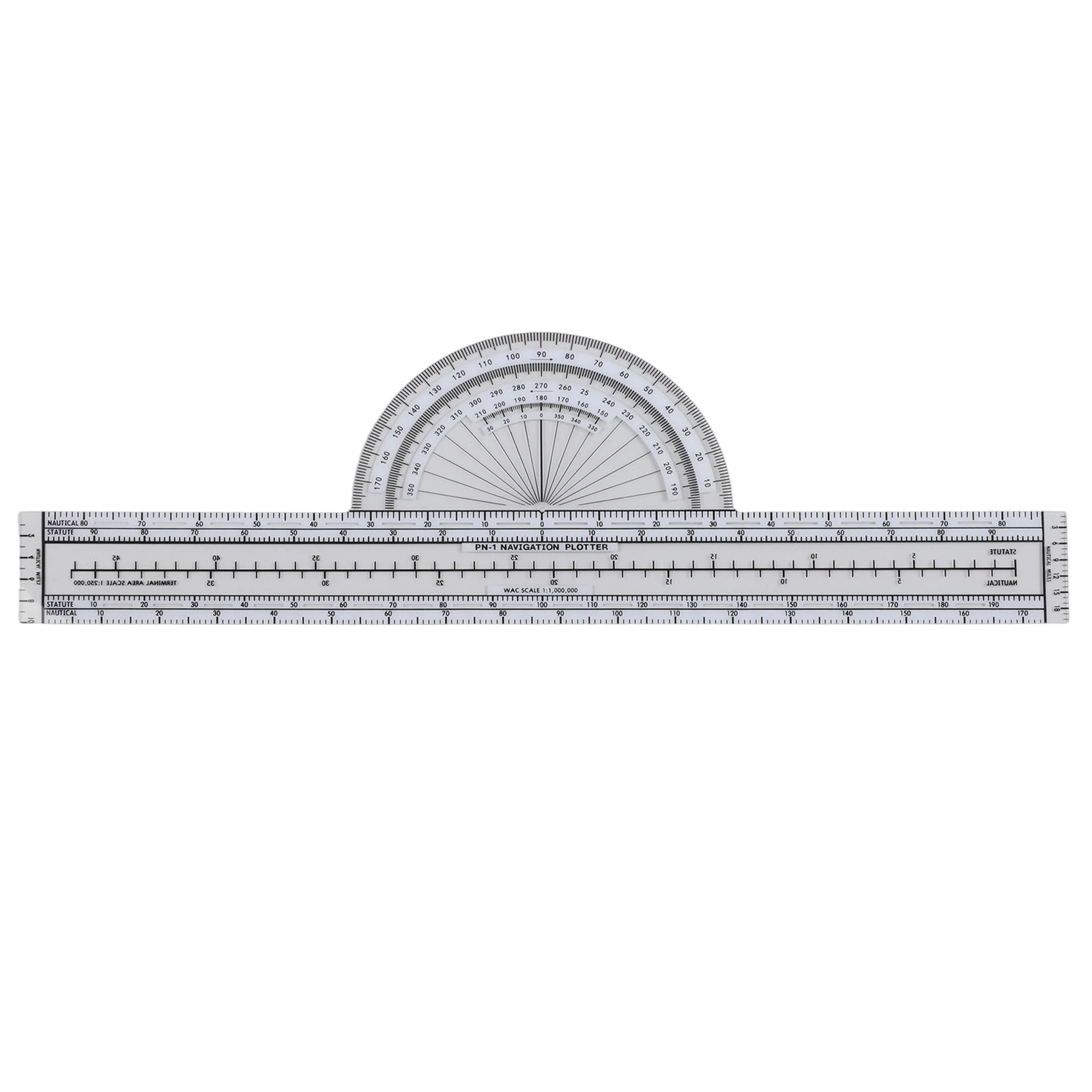 Aviation For Plotter Fixed Grid Ruler Double Sided Scale 1:500000 1:1000000 Transparent Plastic Flight Planning Tool For Pilots