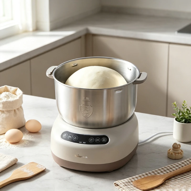 Unisex Automatic Dough Kneader Machine, Large Capacity Home Flour Mixer with Fermentation, Heavy Duty Stable Non-Shake Body