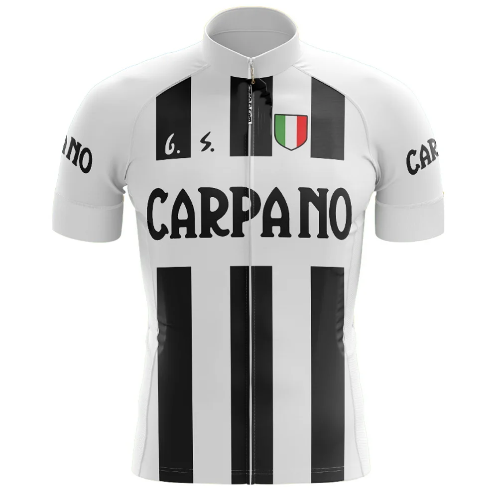 CARPANO TEAM BLACK Retro Classic Cycling Jerseys Set Racing Bicycle Summer Short Sleeve Clothing Kit Maillot Ropa Ciclismo