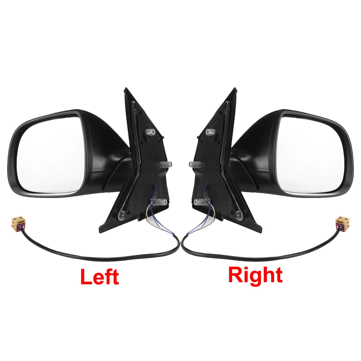 Car Rear View Side View Mirror For Volkswagen Transporter T5 2009-2015 Left + Right Car Side Wing Rear View Mirror Car Rearview