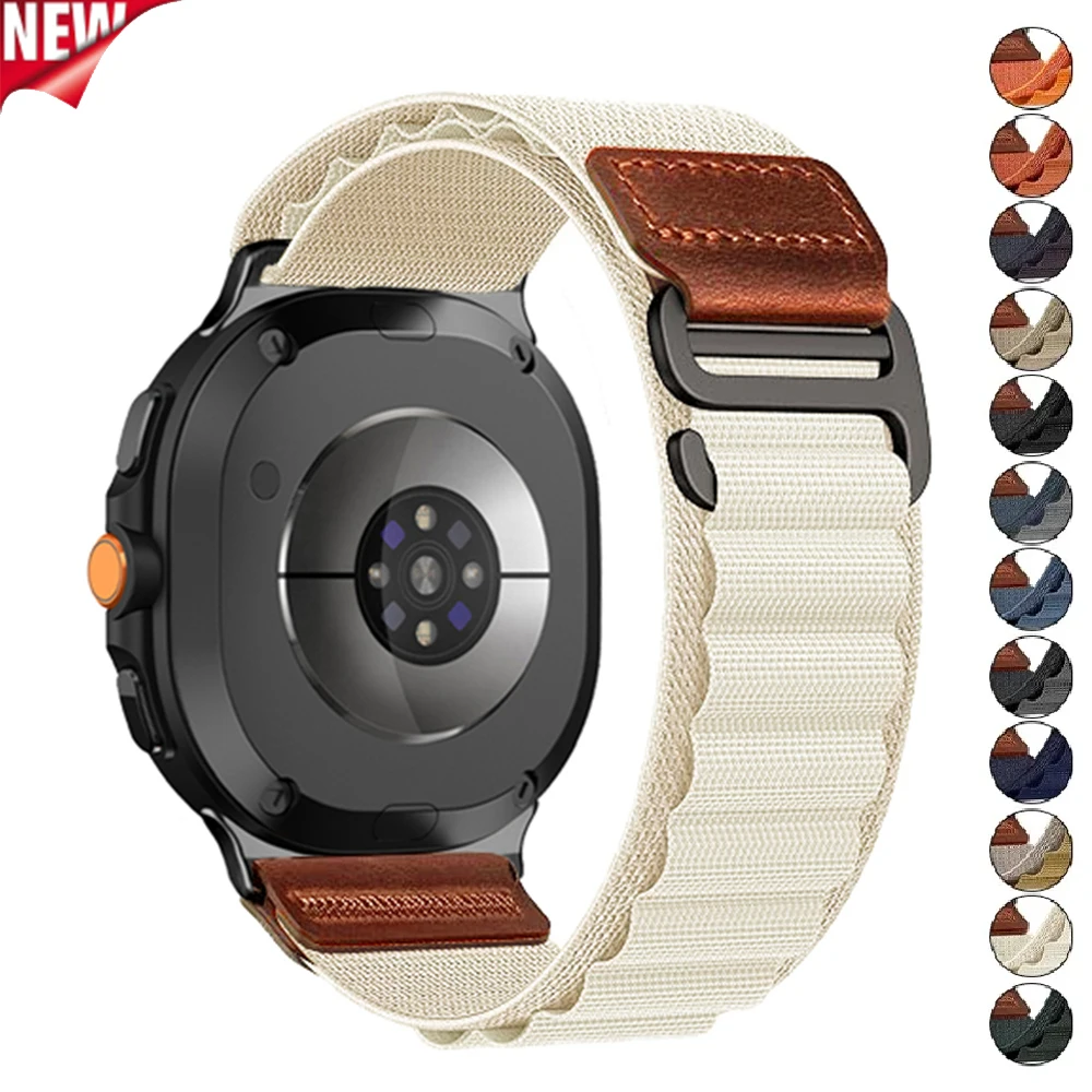 Gewebtes Nylonarmband für Samsung Galaxy Watch 8 9 40mm 44mm Verstellbares Schlaufenband für Galaxy Watch 8 Classic 46mm Sportarmband