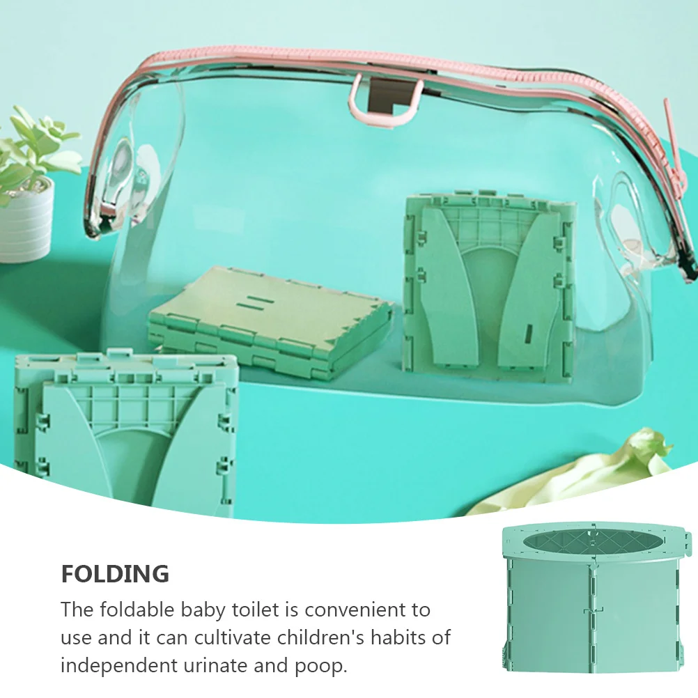 

Портативный складной туалет для маленьких детей, сиденье для приучения к горшку, складной табурет, прочный полипропиленовый материал, яркий цвет, автомобиль, дом, путешествия