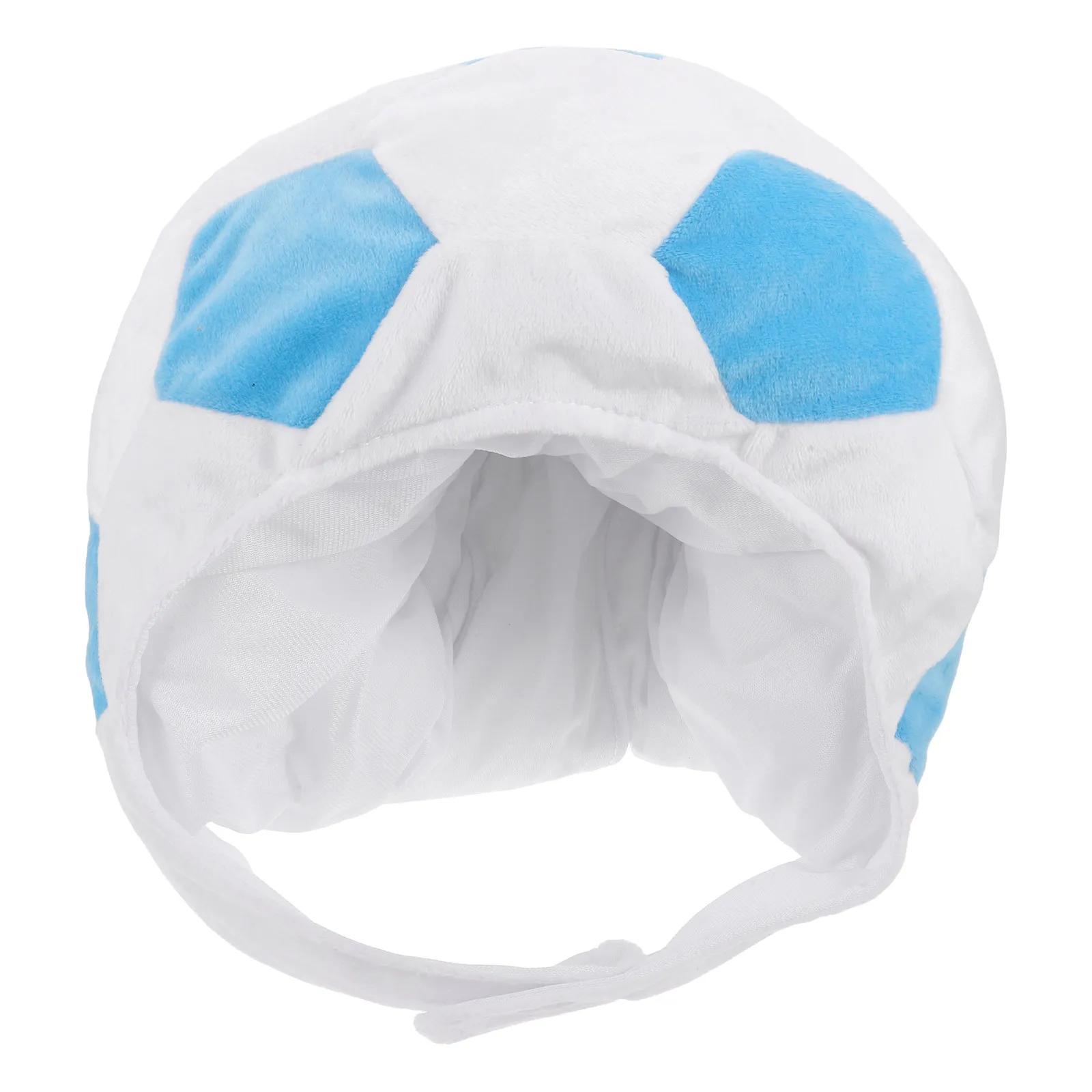 Gorro de Fútbol Azul, Suave y Cálido, para Disfrazarse de Jugador de Fútbol, para Fiestas de Cumpleaños, Eventos Deportivos, Accesorios para Fotos, Celebración de Partidos de Fútbol