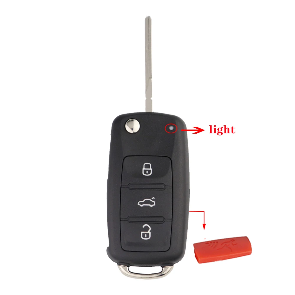 YIQIXIN Remote Car Key Shell For VW VOLKSWAGEN Jetta Tiguan Golf Caddy Eos Mk6 Toledo Skoda Bora Sagitar Polo Passat Beetle