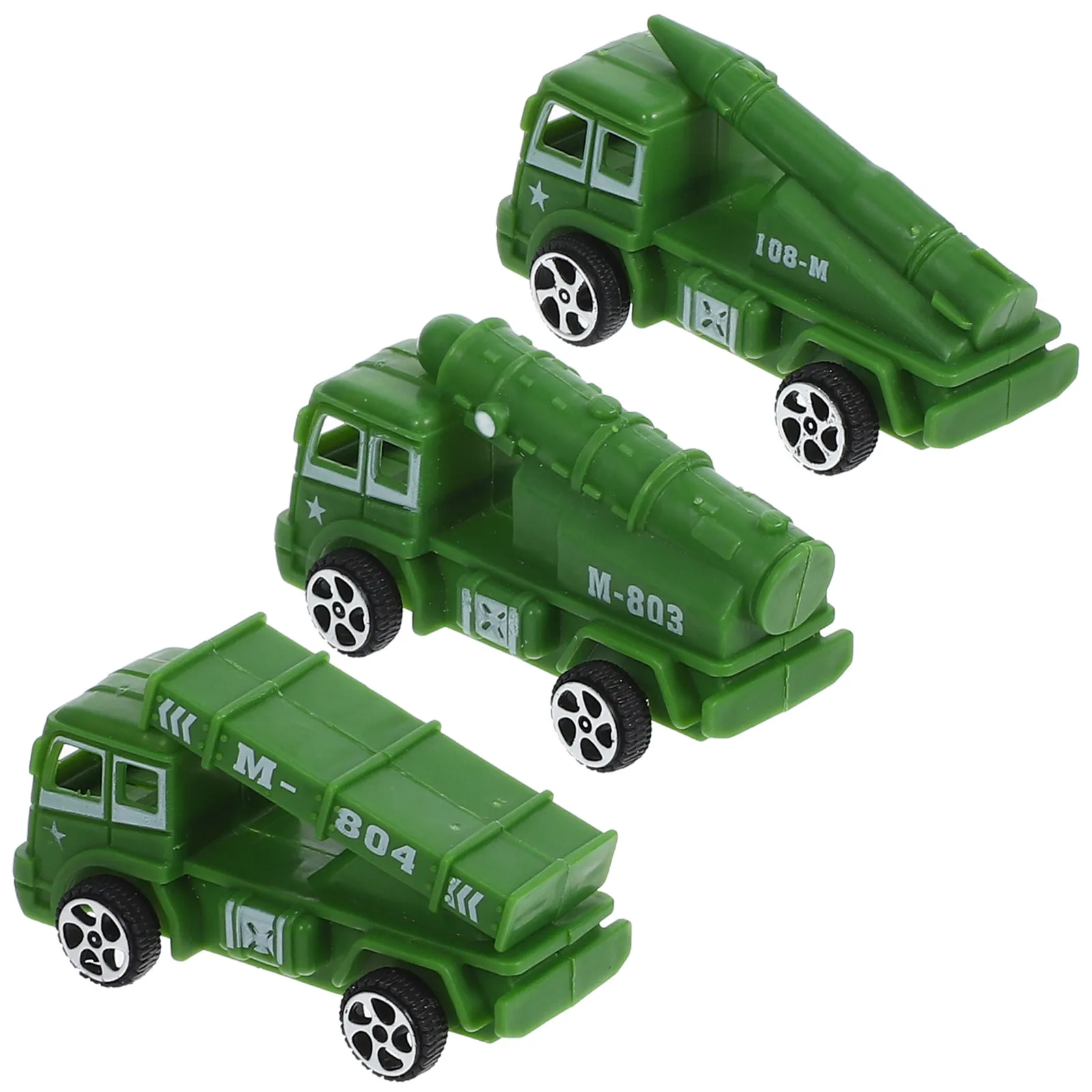 

3Pcs Military Vehicle Pull Back Cars Mini Inertial Small for Kids Baby Car Plaything Simulation Friction Powered Cart