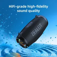 ZEALOT-P15 Bluetooth Speakers 50W Enhanced Bass Portable Outdoor Wireless Speaker 10Hrs IPX6 Waterproof Speaker Bluetooth 5.4