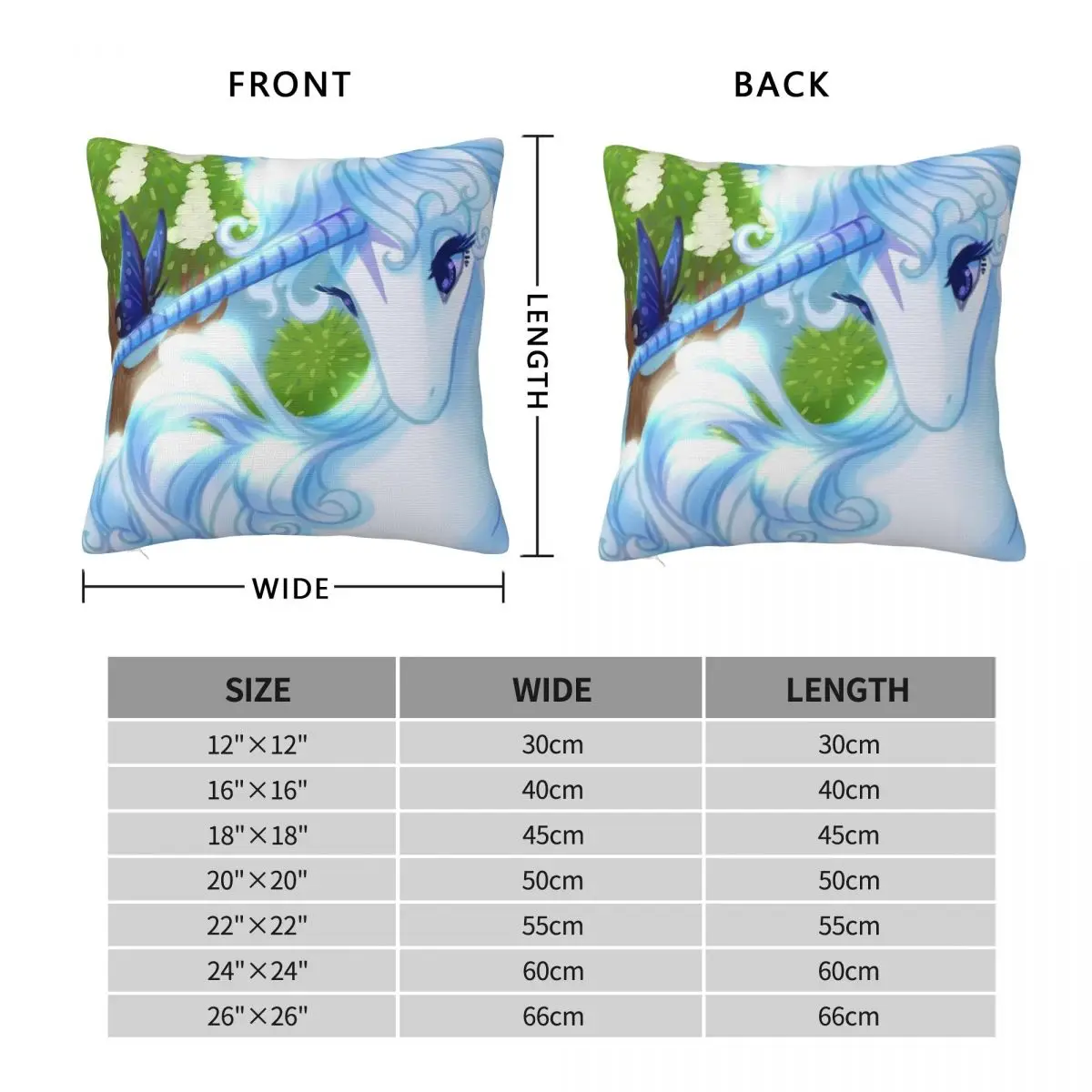 Last Unicorn Your Name Is A Golden Bell Square Pillowcase Polyester Linen Velvet Printed Zip Decorative Sofa Cushion Cover 18