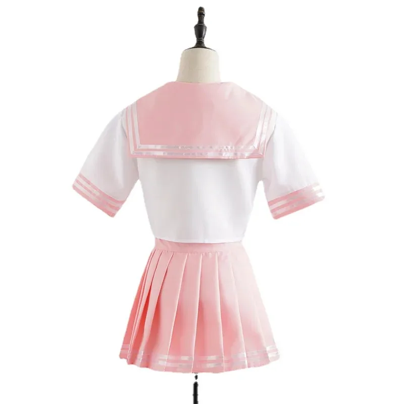 2025 yiyi2025yiyiAnime Fate Apocrypha Astolfo JK uniforme de estudiante Cosplay disfraz peluca verano mujer traje de marinero camisa plisada Skir