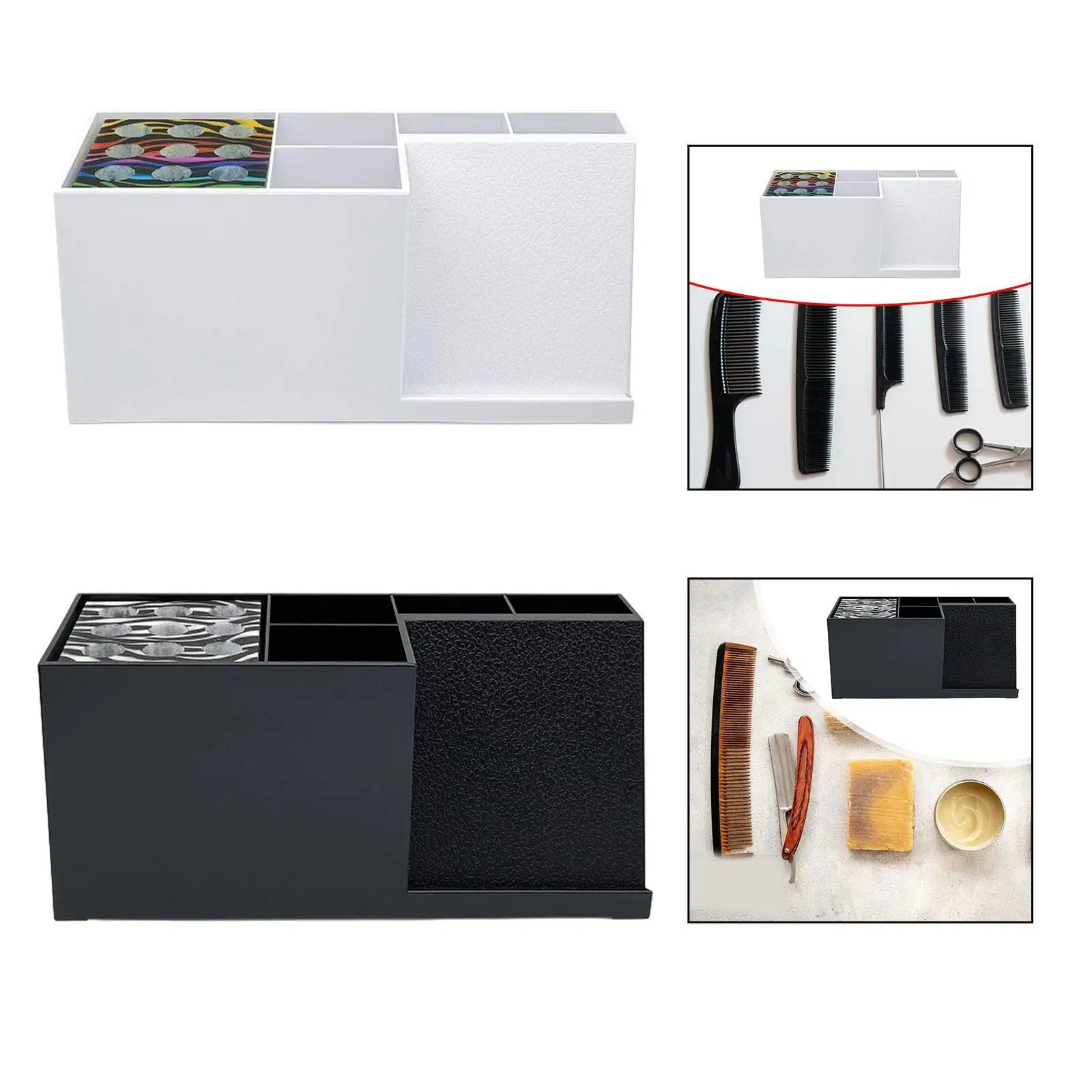 Hairdressing Storage Box Large Capacity Space Saving Barber Shop Scissors Organizer Stand for Clips Salon Use Hairstyling Hair