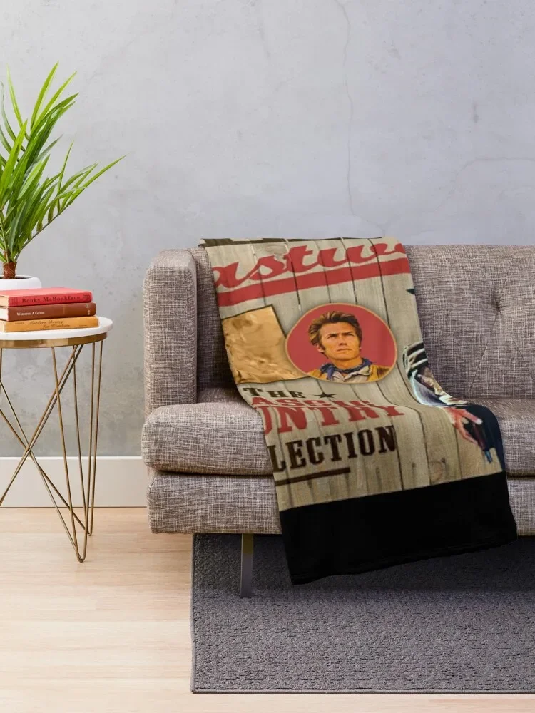 Clint Eastwood - The Ultimate Country Collection Throw Blanket Soft Fluffys Large Multi-Purpose Nap Heavy Blankets