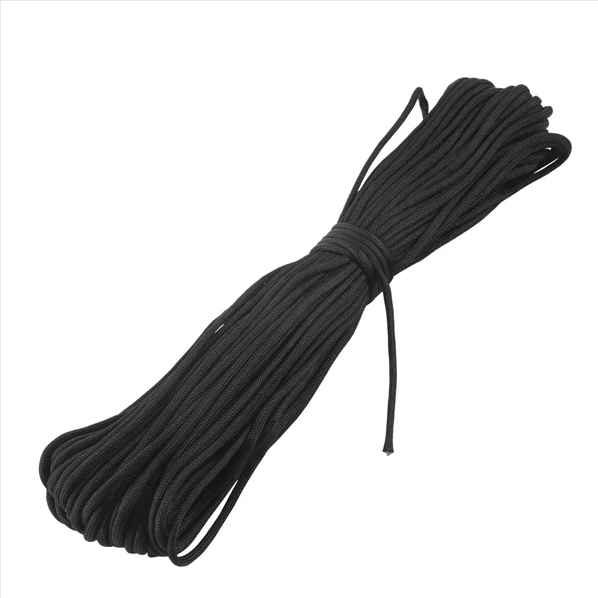 ABJS 100 ft 550 Paracord Survival Cord Parachute Rope - Black