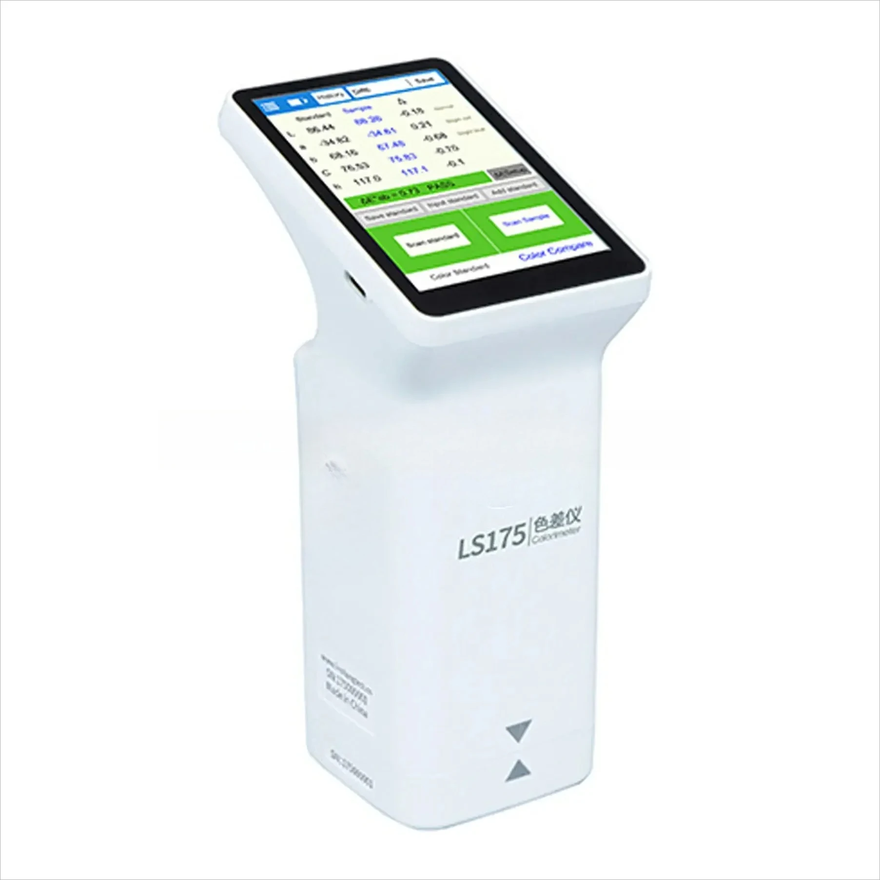 

Handheld LS175 45°/0° Illumination geometry colorimeter with a large 20mm measuring aperture 3.5-inch Touch Screen