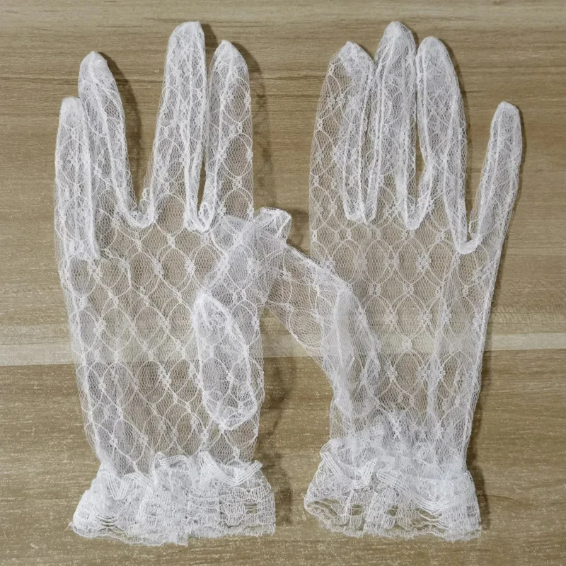 Gants courts en dentelle pour patients, gants complets, mitaines, accessoires de mariage, nouveau