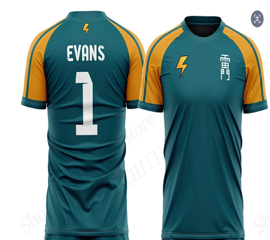 كايو جيرسي أنيمي Inazuma أحد عشر رايمون لكرة القدم ثلاثية الأبعاد تي شيرت مطبوع الرجال موضة تي شيرتات قصيرة الاكمام الأطفال بلايز تي شيرت رياضي