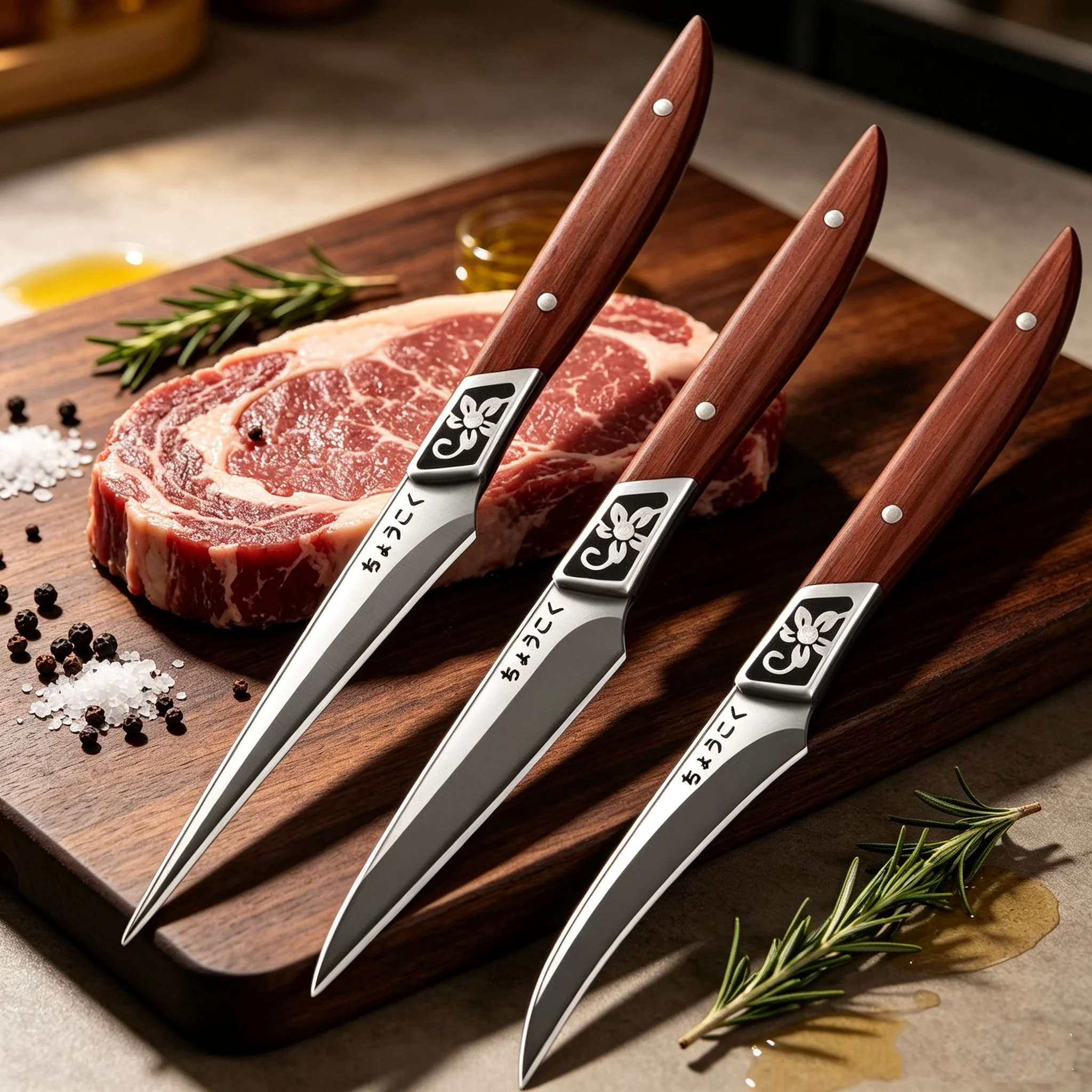 Fruit Kitchen Knife Set Portable BBQ Tools Multi-purpose Knife Wood Handle Stainless Steel Knife High Hardness Boning Knife