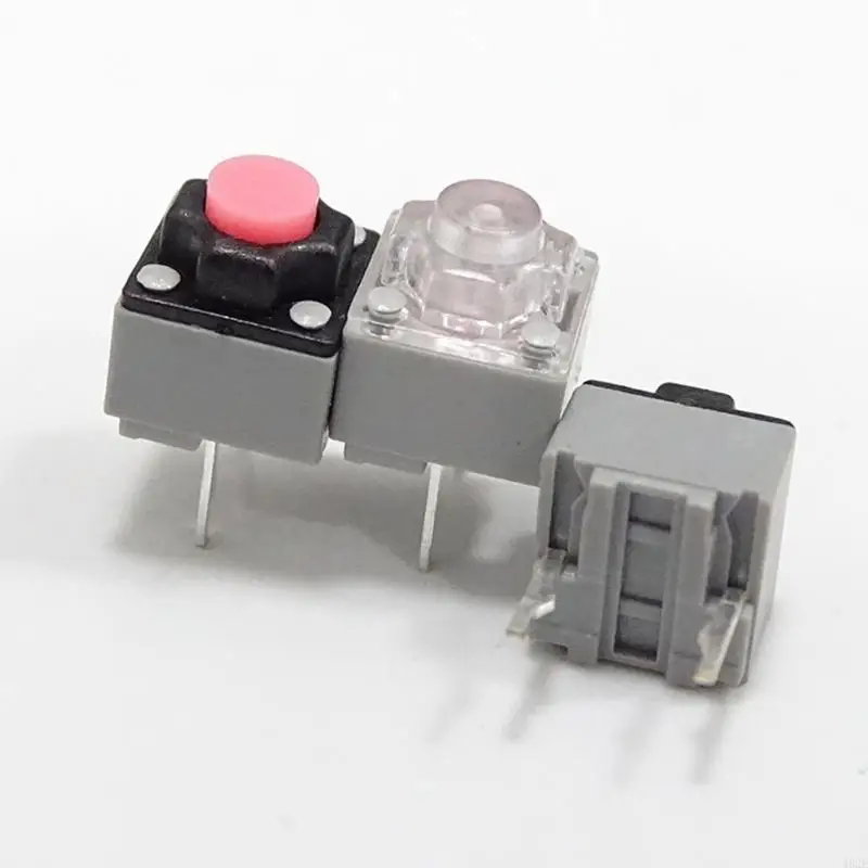 462E 10PCs Quiet Microswitches 10Million Clicks Quiet Mouse Button Microswitch 2Pins 6x6x7.2mm