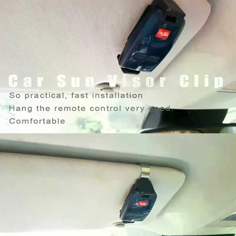 Car Sun Visor Clip Holder 47-68mm, Mount Stand for Garage Door Remote Control