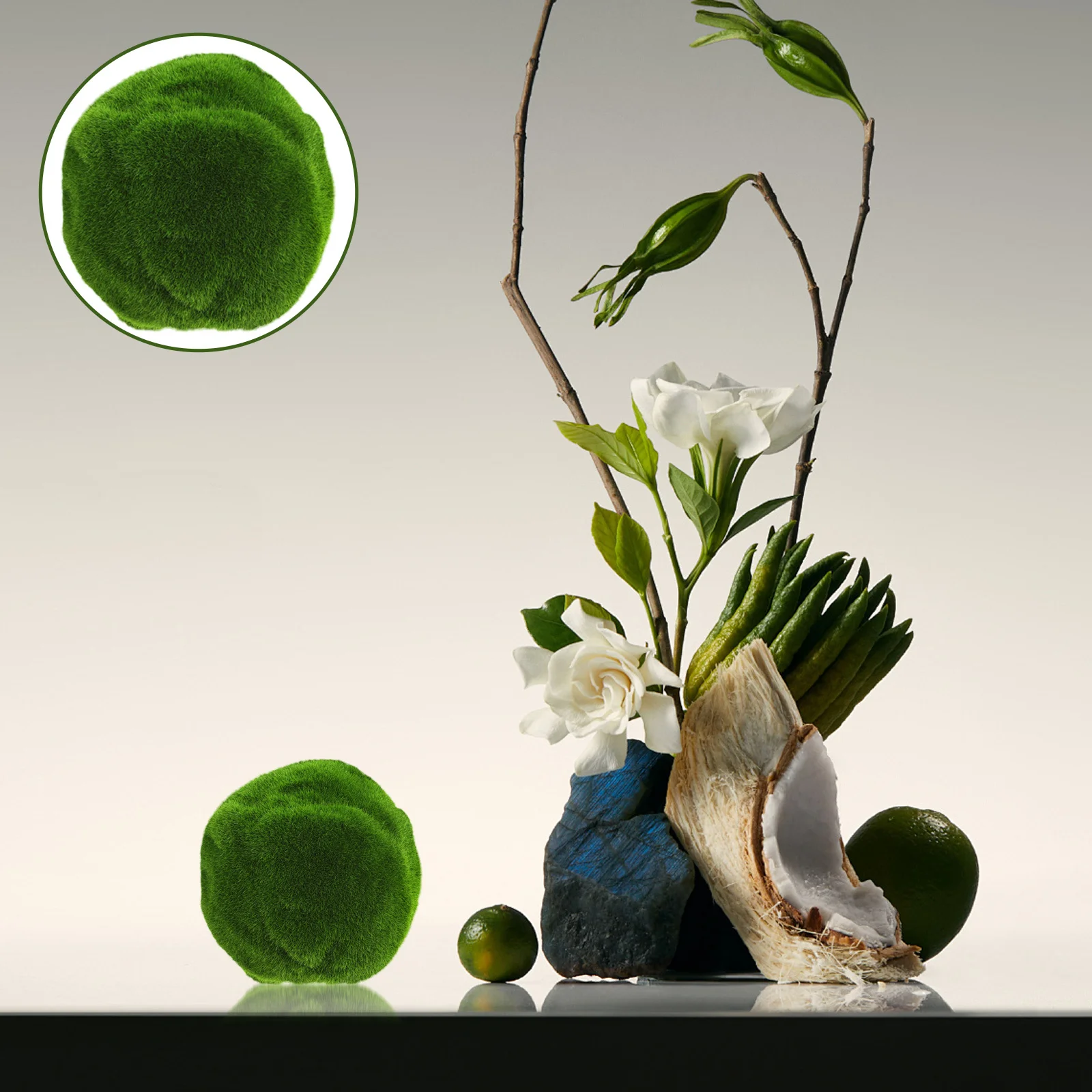 

Faux Moss Ball Artificial Green Simulated Decorative Topiary Ball Ornament Wedding Party Centerpiece Indoor Decoration