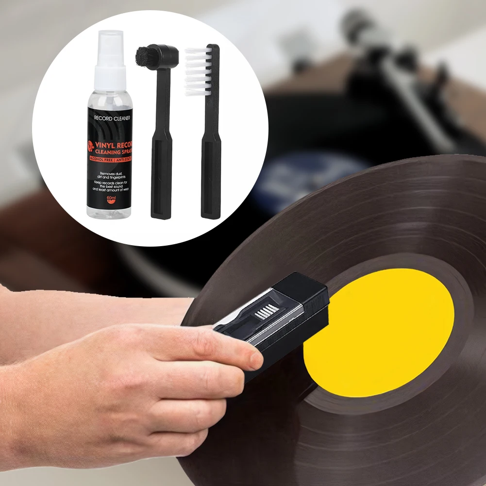 1 Set Dust Remover Brush Vinyl Record Cleaning Brush Record Cleaner Brush Record Player Accessories for Vinyl Cleaning