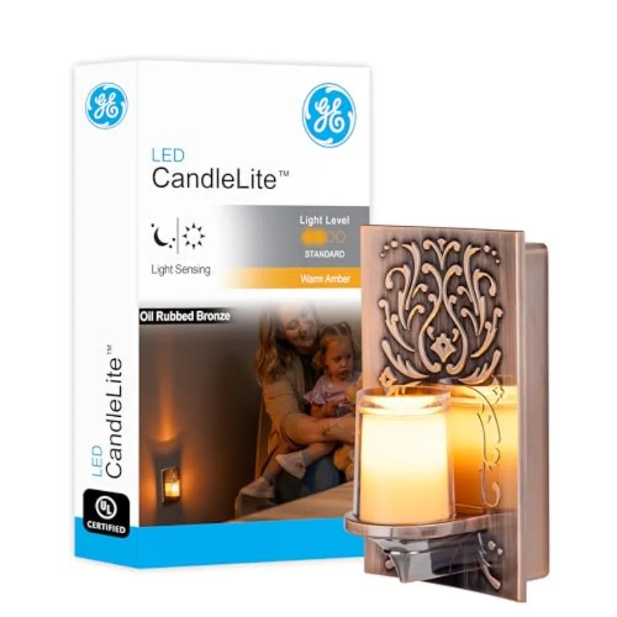 Flameless LED Candle Night Light with Sensor