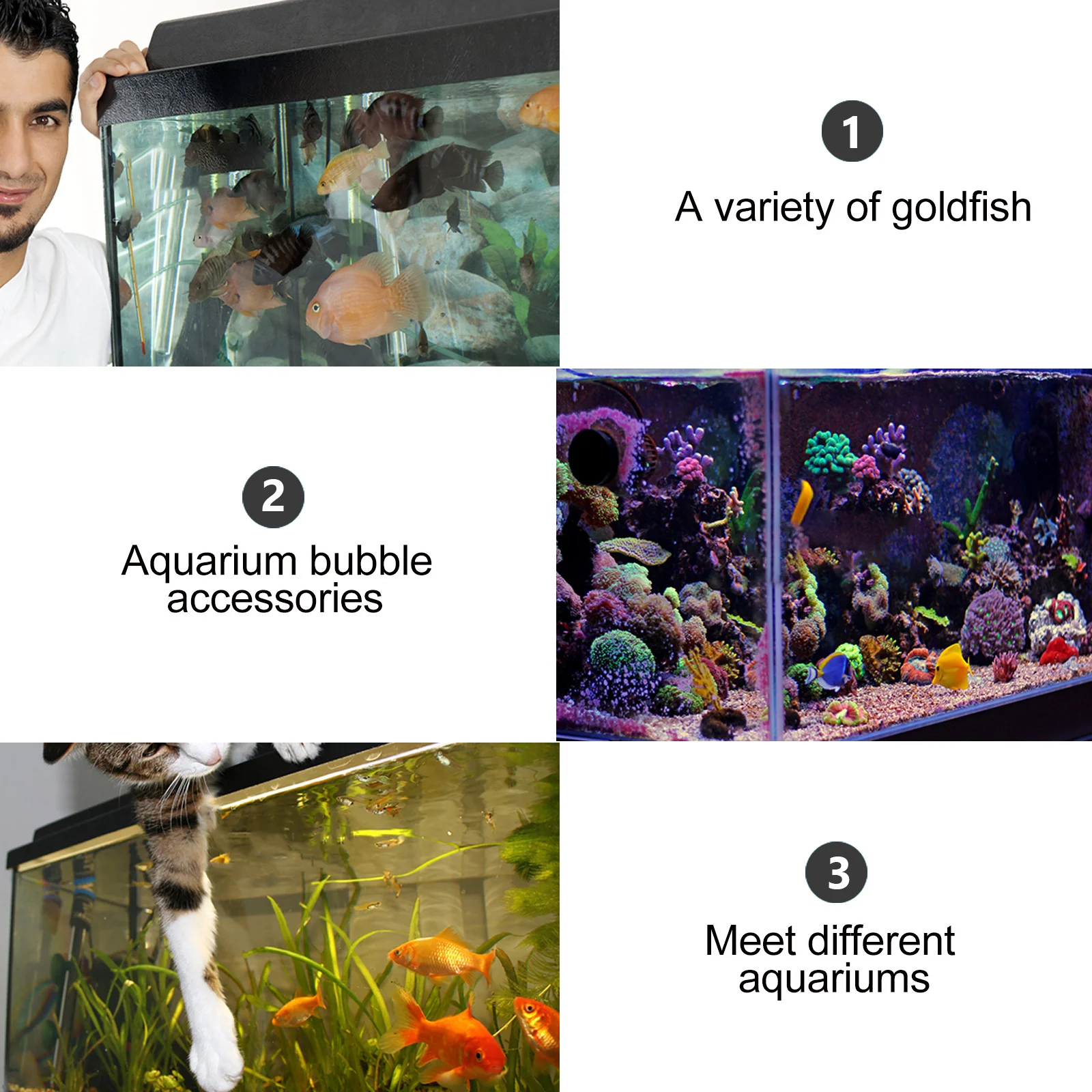 

1Pcs Fish Tank Air Stone High Temp Durable Bubble Diffuser Aquarium Oxygen Stone Disc Bubble Diffuser Fish Tank