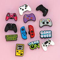 1-13pcs Shoe Charms Game Console Gamepad Shoe Decorations Pins for Men Boy Favor Gifts Clog Accessories Clog Buckle Fit Sandals