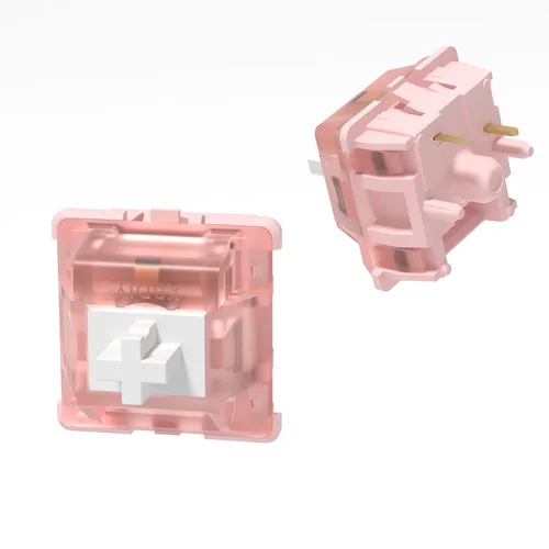 Imagen 2 del producto KBDiy-interruptor lineal Sakura, 37g, KIT de teclado mecánico para videojuegos, lubricado de fábrica rosa, personalizado, DIY, MX HIFI, 5 pines, GMK67 Hi75