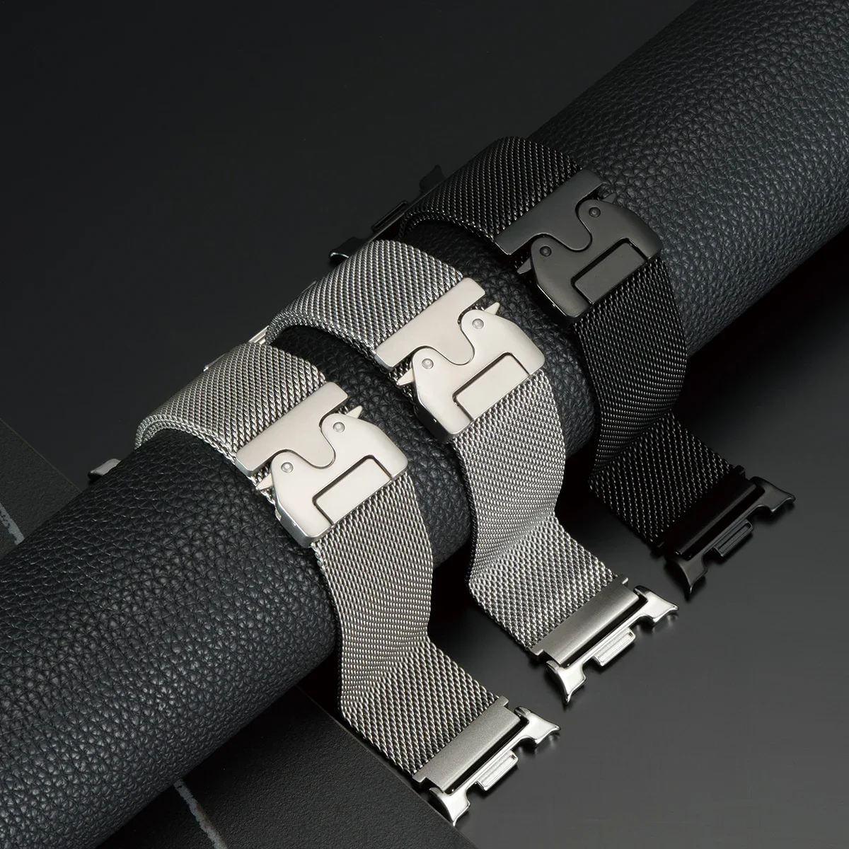 Milanisches Metallarmband für Samsung Galaxy Watch 8/8, klassisches Business-Armband aus Edelstahl