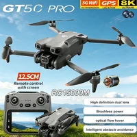Dron Profesional GT50 con GPS, Cámara HD 8K, Dron 360 ° Dron de juguete con cámara dual, control remoto, evitación de obstáculos, para niños