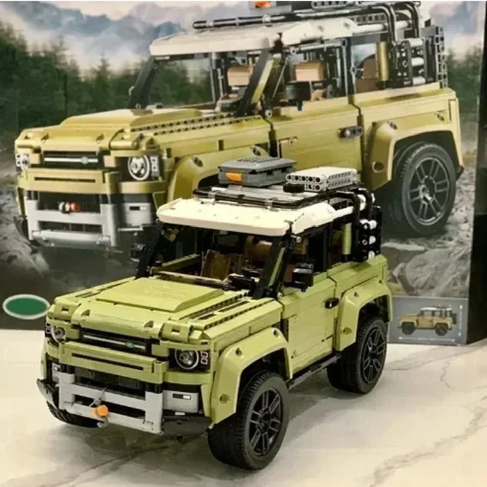 Miniso Disney 2573pcs Technical Land Supercar Off-Road Defender Sports Car Building Blocks  42110 Vehicle Bricks Toys Kids Gift