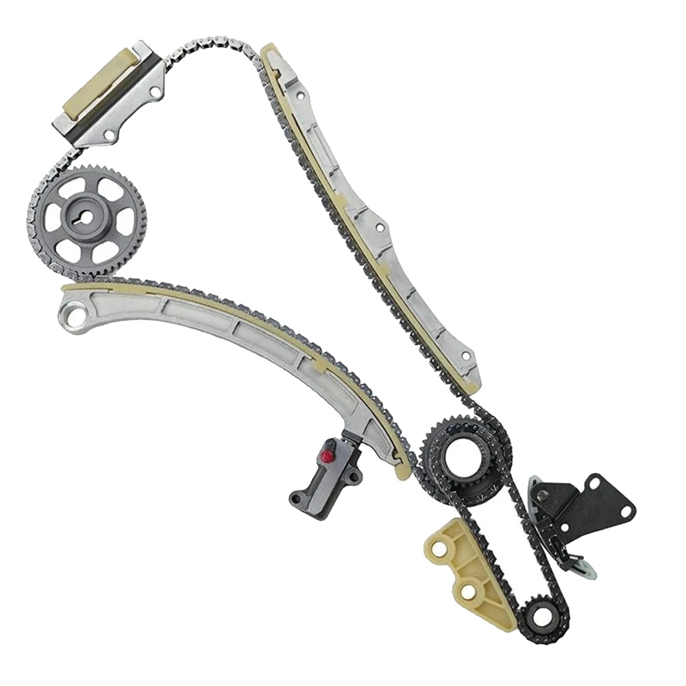 Engine Timing Chain Kit - with Gear Tensioners Guide Rails Timing Chain Repair