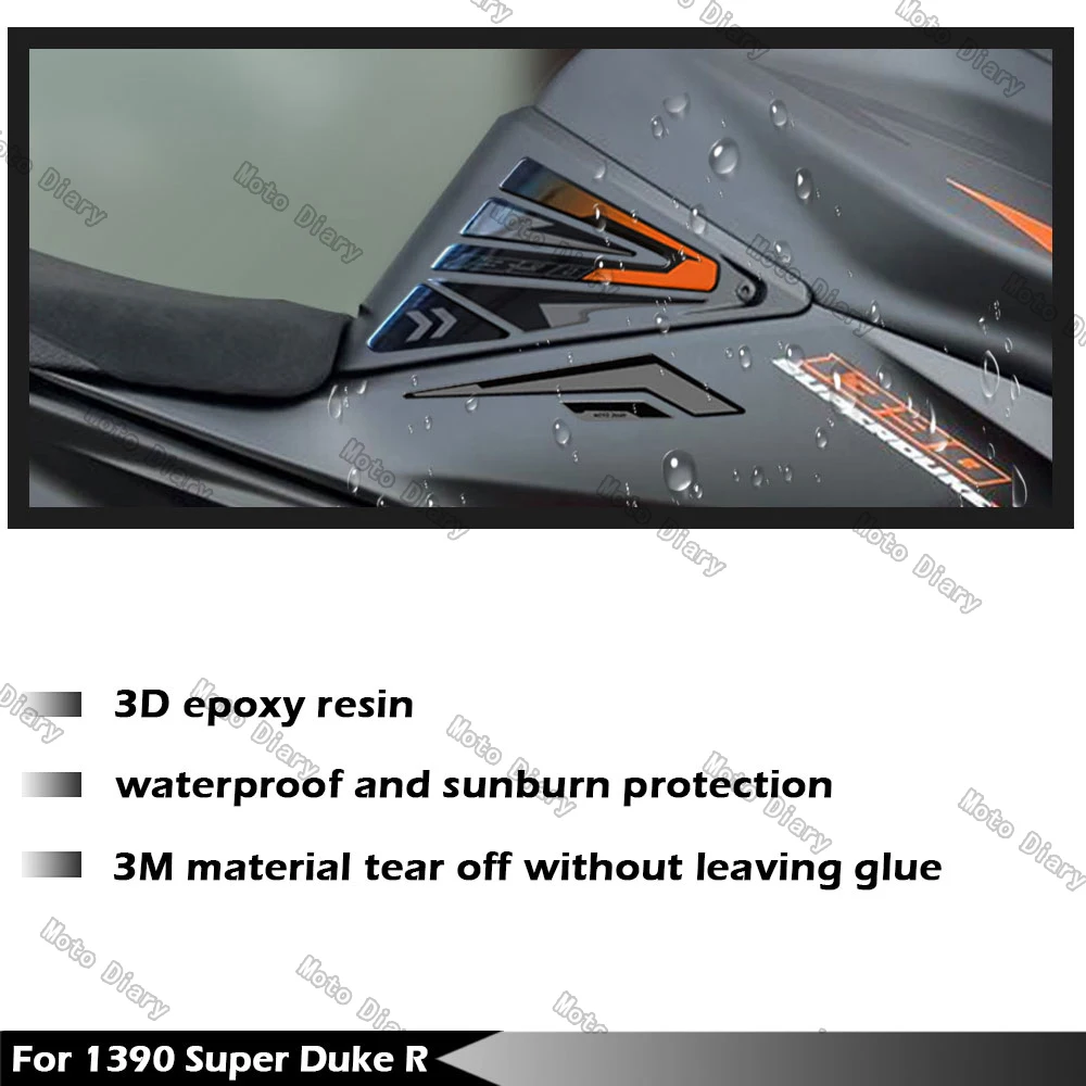 1390 Super Duke R Fuel Tank Sticker Oil Gas Cap 3D Decal Cover Protector Waterproof For KTM 1390 Super Duke R EVO 2024